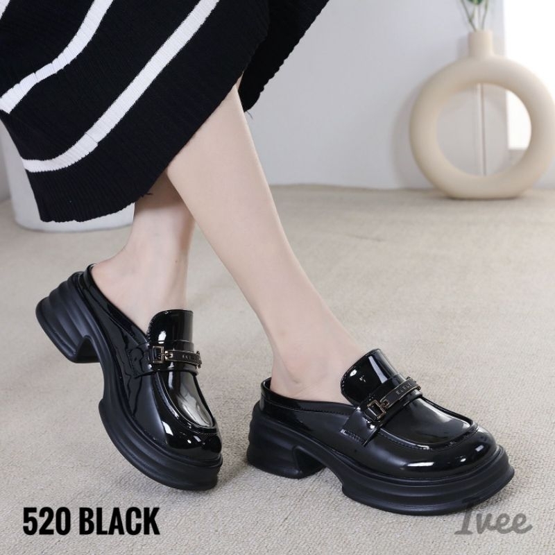 IVEE OXFORDS WEDGES SLOP KOREA SHOES ELELE #520