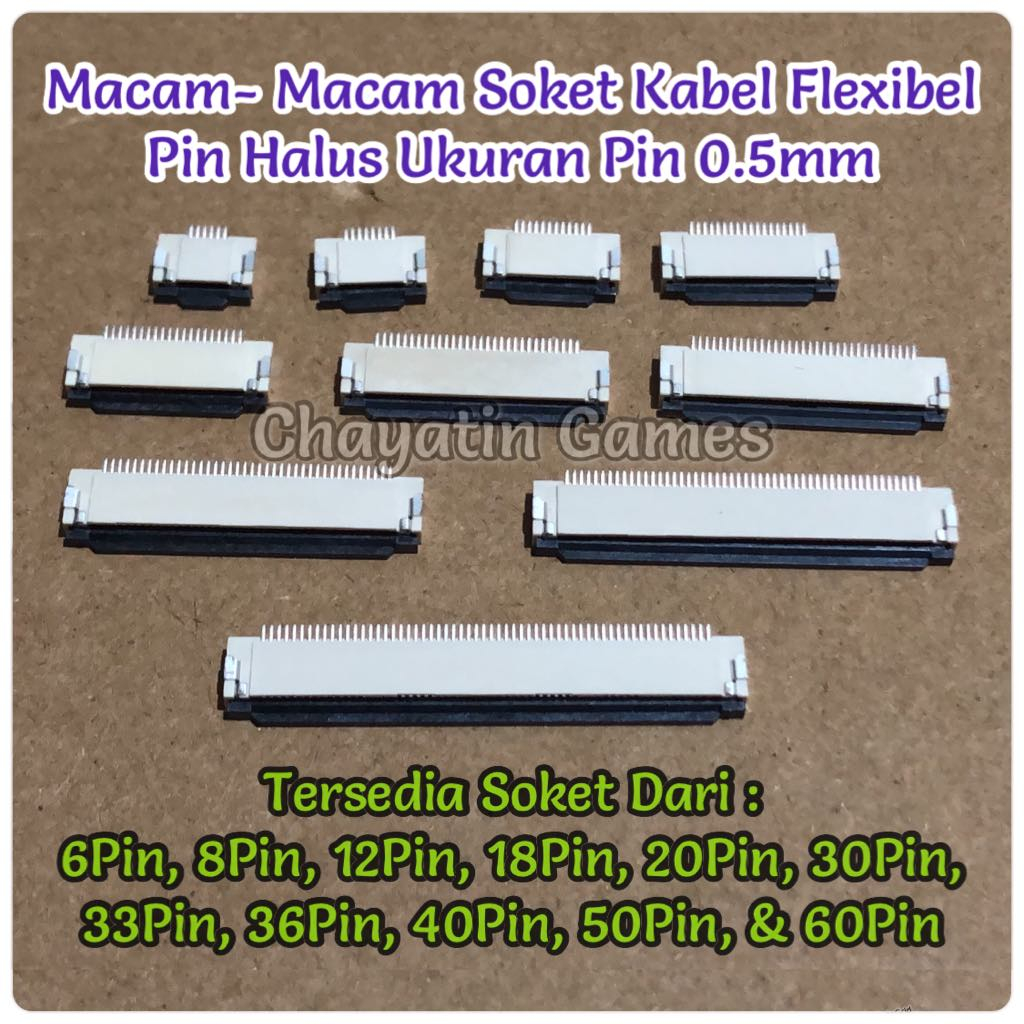Macam Macam Soket Kabel Flexibel Dengan Berbagai Jumlah Pin Harga Per 1pcs