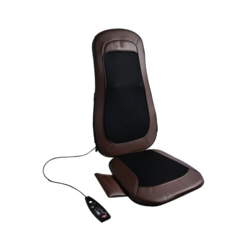 Lexata Bantalan Kursi Pijat Shiatsu 3d 01 - Hitam/cokelat Shiatsu Back Massage Cushion