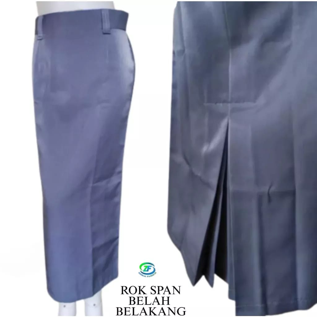 ROK SPAN BELAH BELAKANG SERAGAM SEKOLAH Rok Span Panjang Belah Belakang ROK SERAGAM SEKOLAH ANAK SMP