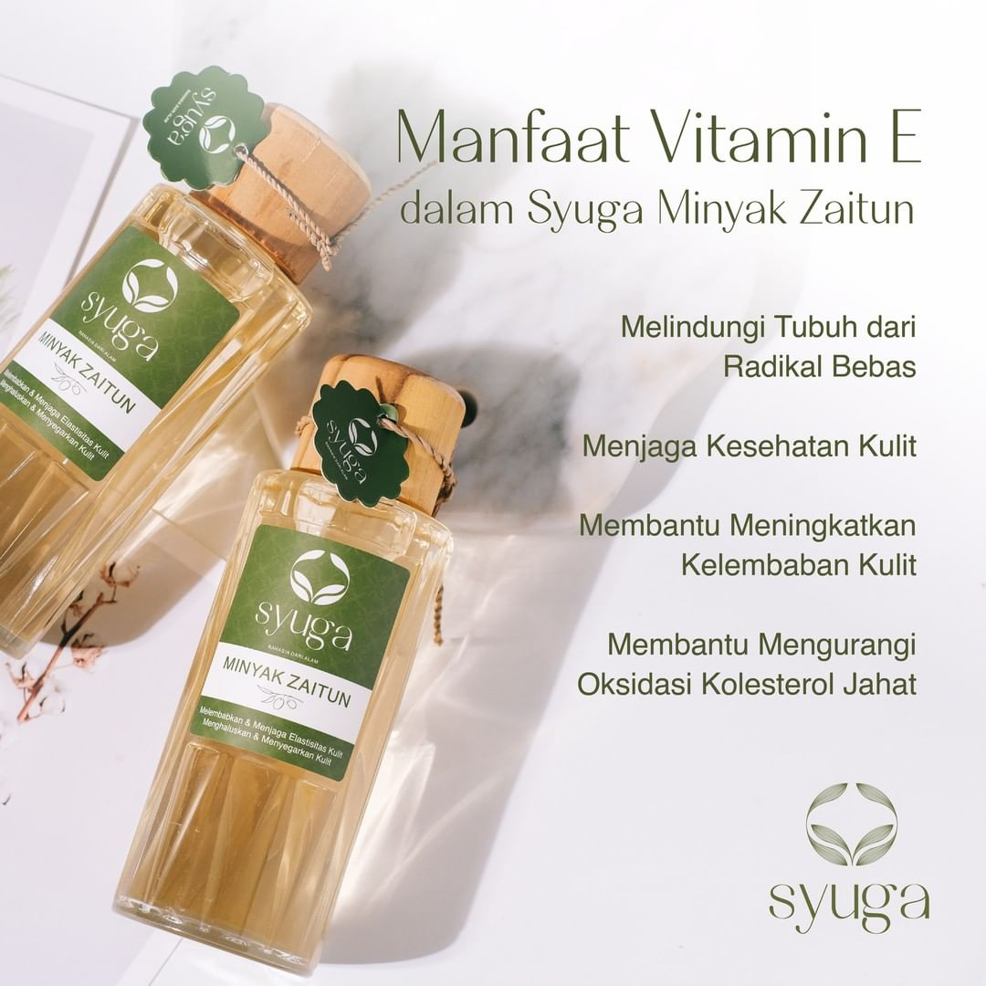 [150ml | 250ml] Syuga Minyak Zaitun + Vitamin E | Pure Olive Oil For Massage