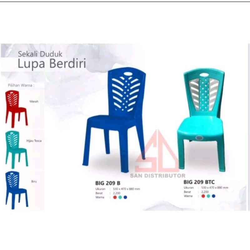 Kursi Plastik Napolly Big 209B