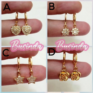 Anting Xuping Gold Anting Dewasa Model Klip Motif Cantik