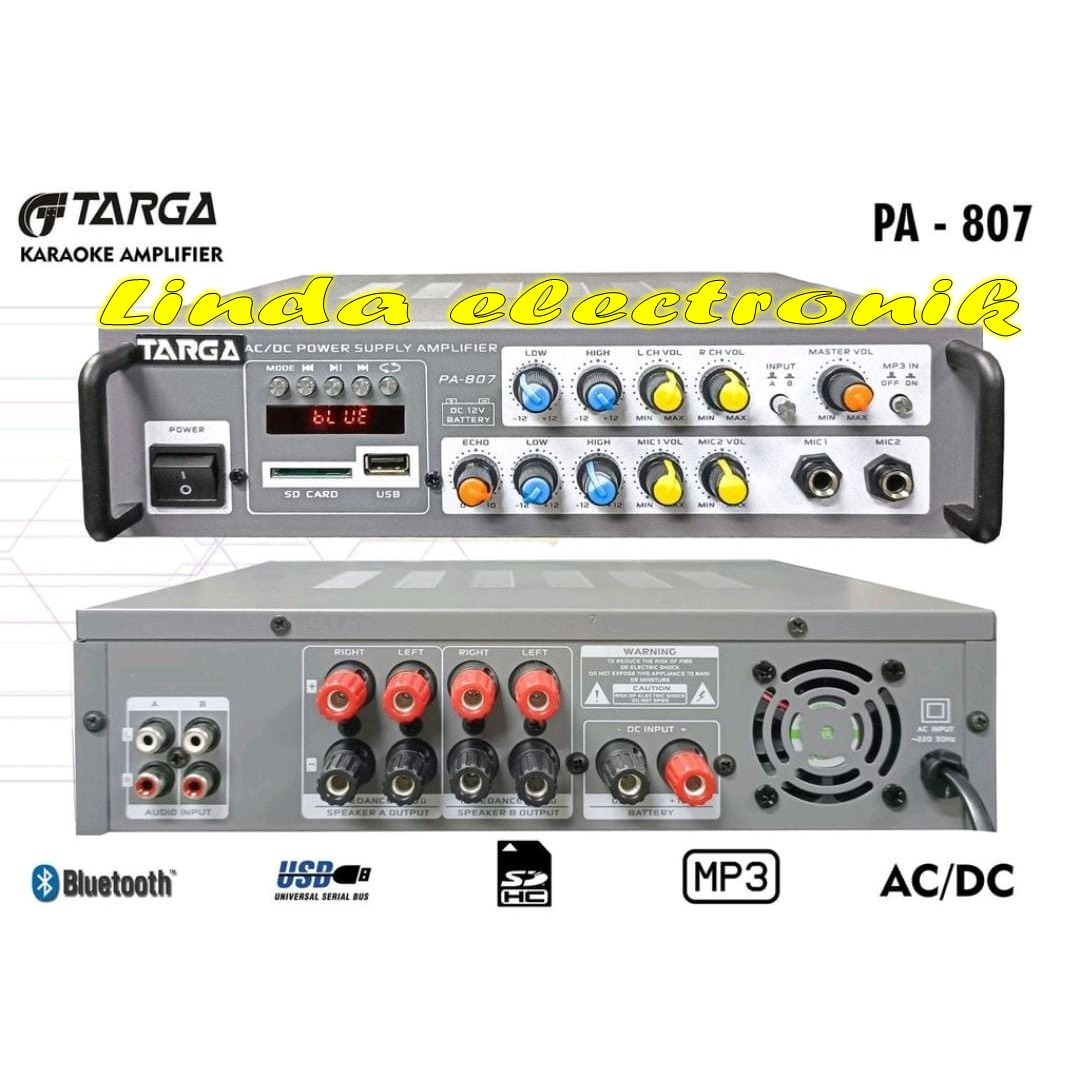 amplifier targa pa807 ampli targa pa 807 original