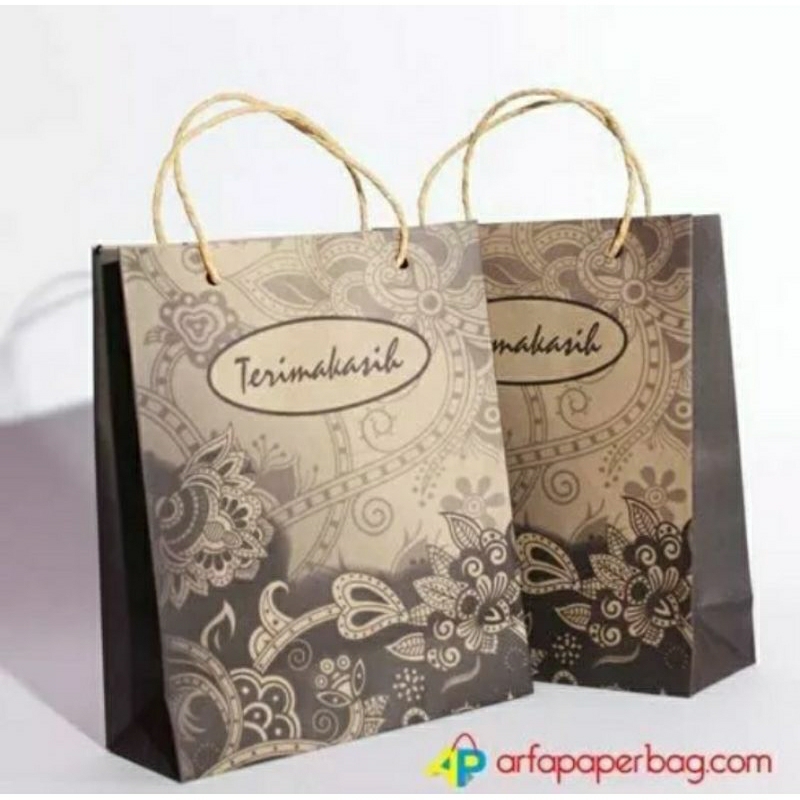 

PROMO TAS PAPERBAG BATIK COKLAT untuk acara hajatan