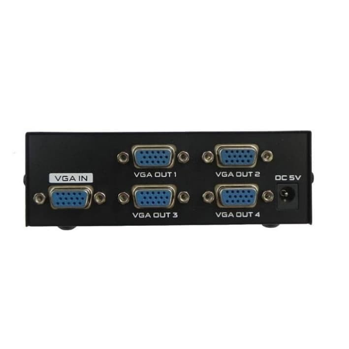 VGA Splitter 2port &amp; 4 port / Kabel VGA Spliter Cabang Male to 2 Female Miror / Duplikat layar