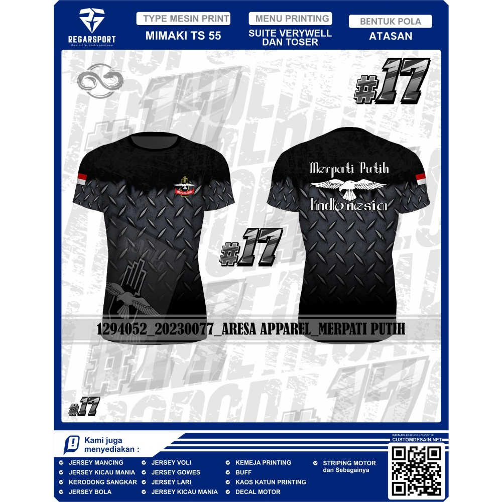 Jersey Premium Pencak Silat Merpati Putih