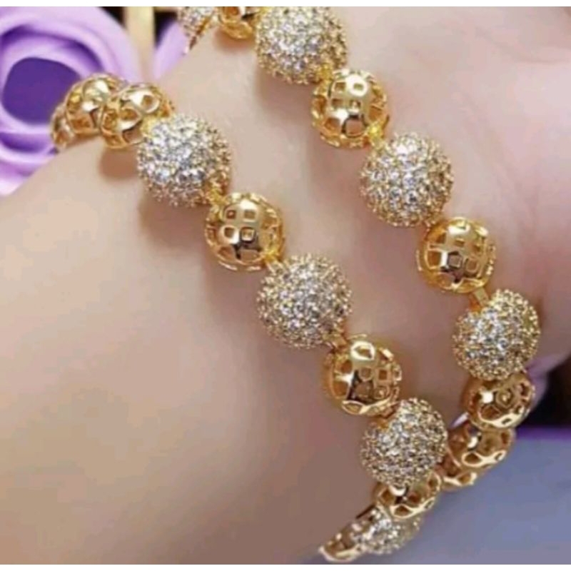 Xuping gelang lapis emas