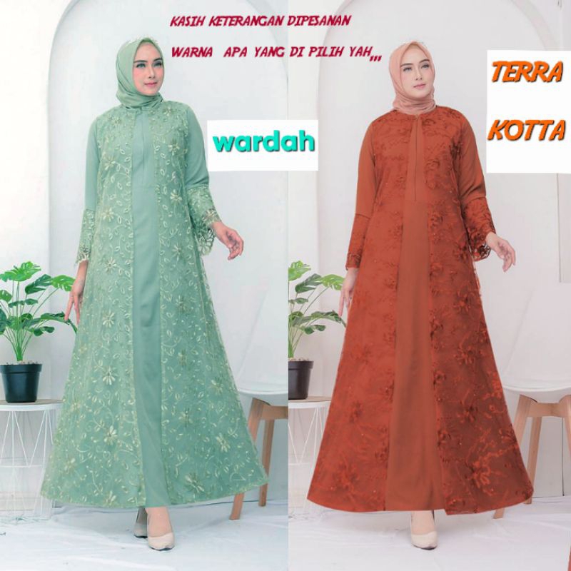 Gamis Cantik Murah Dan Real Pict/Gamis Luna Remaja Kekinian /Gamis Kondangan Terbaru 2023/Size M L XL XXL 3L/Dress Kondangan Pesta Mewah