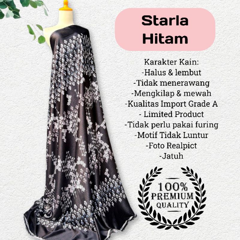 Kain Dr Silk Motif Starla harga setengah meter