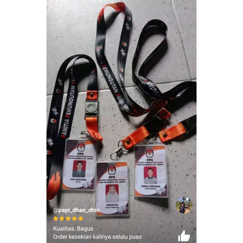 

Tali id card murah order menyesuaikan pesanan minimal 24pcs digital printing 2sisi