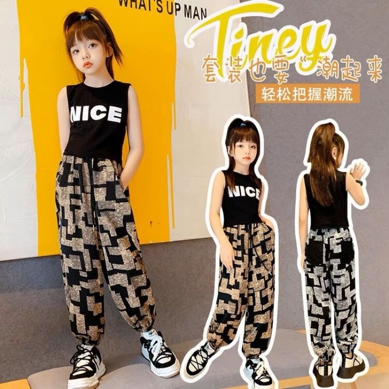 JS25 Setelan crop nice anak perempuan premium / one set baju anak cewek / baju setelan anak tanggung