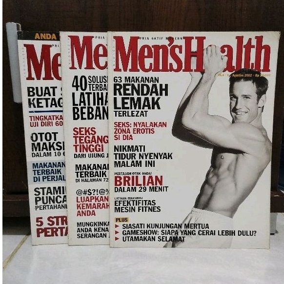 MAJALAH MENS HEALTH INDONESIA 2002