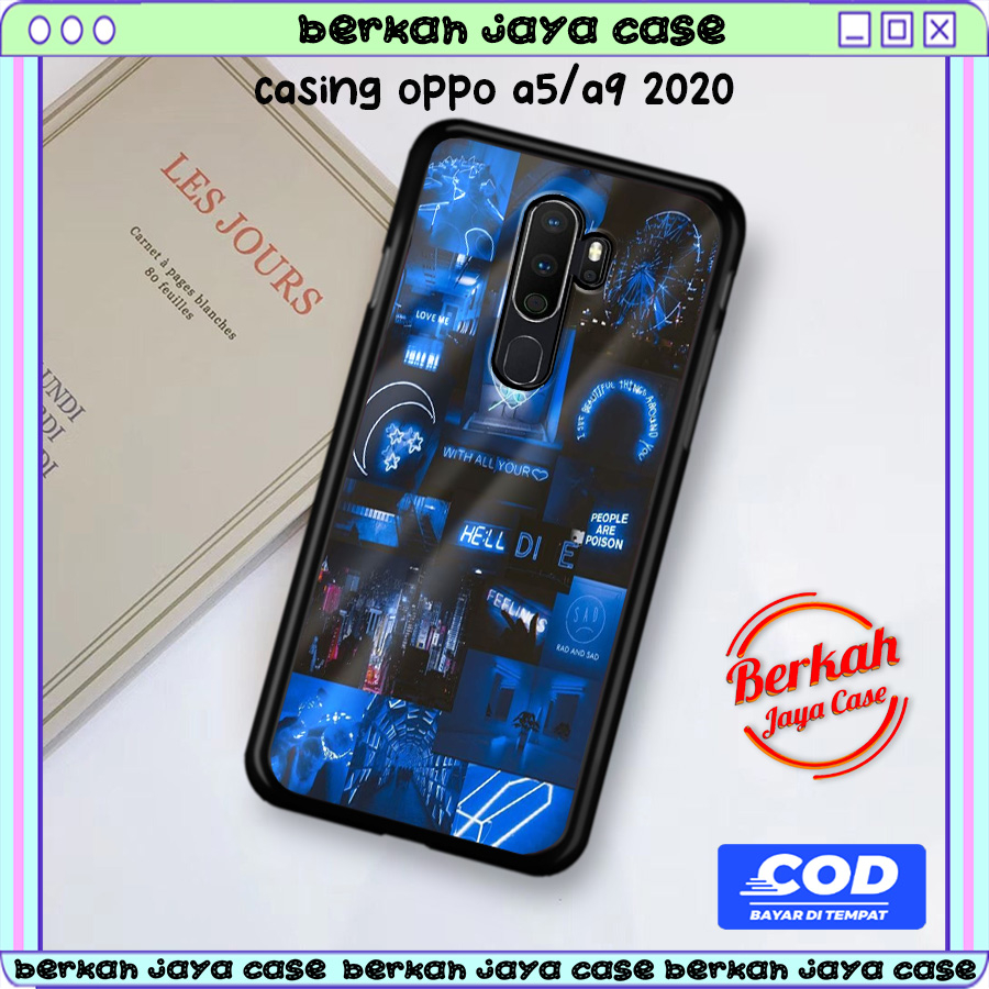 Case hp oppo a9 2020 casing oppo a5 2020 motif  [BLUE01] casing terbaru case karakter lucu casing lu