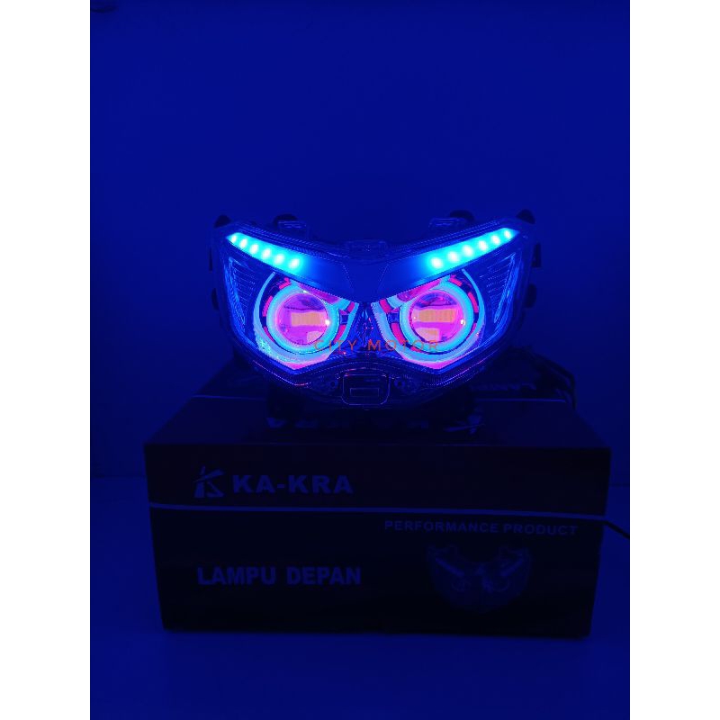 Lampu depan projie LED Yamaha nmax 155 old projie angel eye reflektor nmax old