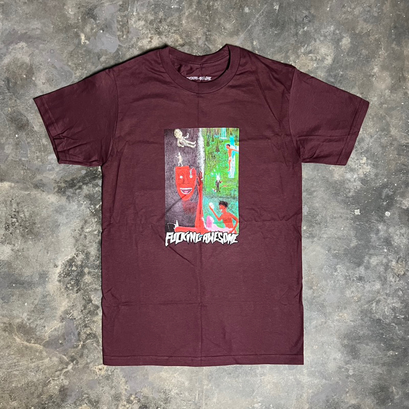 Fucking Awesome T-Shirt Society Maroon - Original 100%
