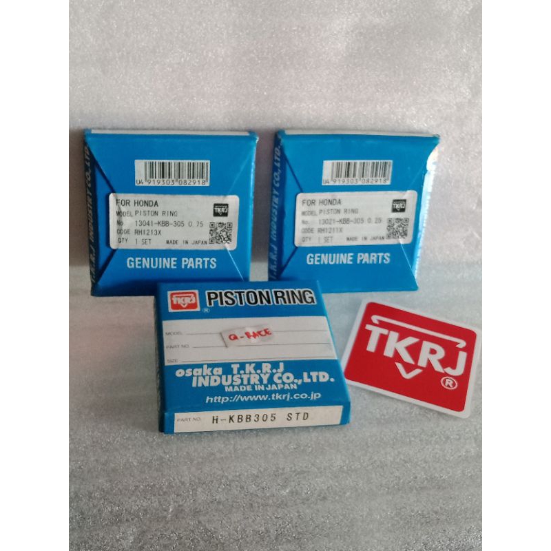 Ring piston seher tiger kbb std 25 75 tkrj made in japan