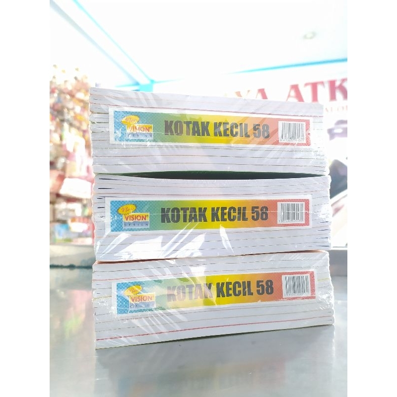 

(1 Pack ) Buku Kotak Kecil Vision isi 58 Lembar