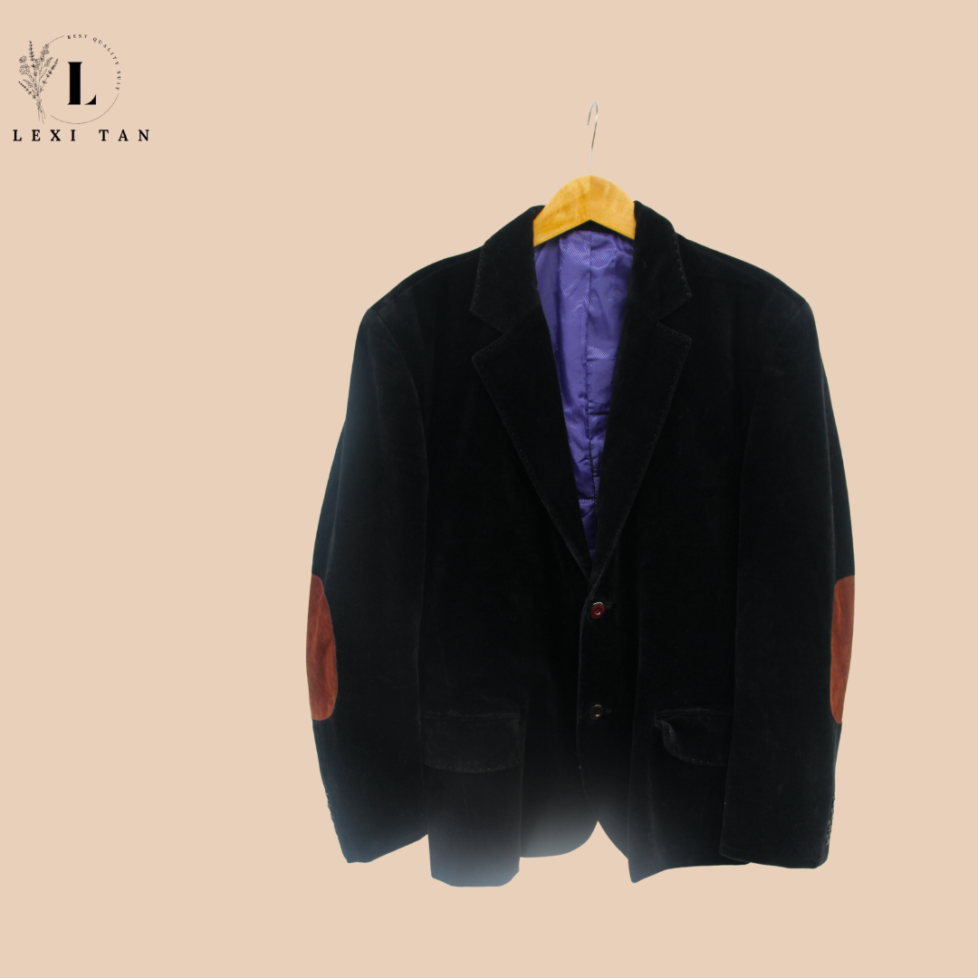 Jas / Blazer Pria Hitam Wol