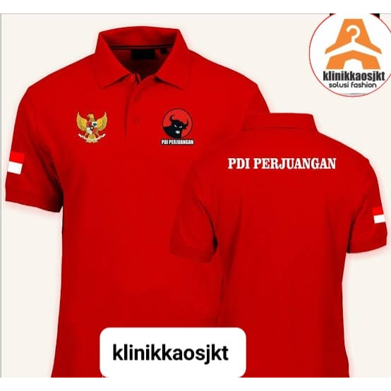 BAJU - KAOS POLO PDI PERJUANGAN - POLOSHIRT PDI PERJUANGAN