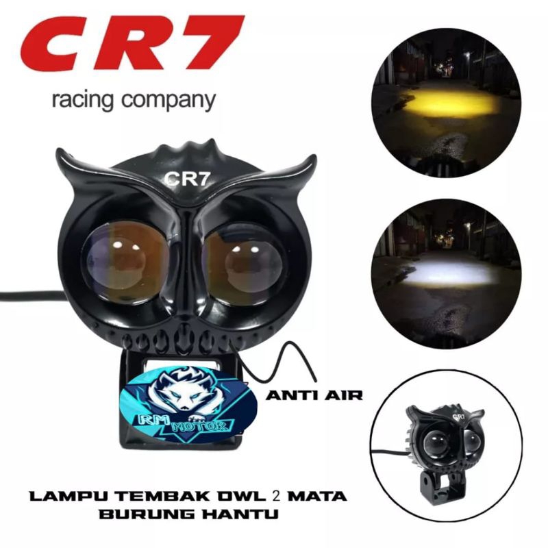 Dijamin terang Lampu tembak Laser LED D2 OWL laser 2 warna