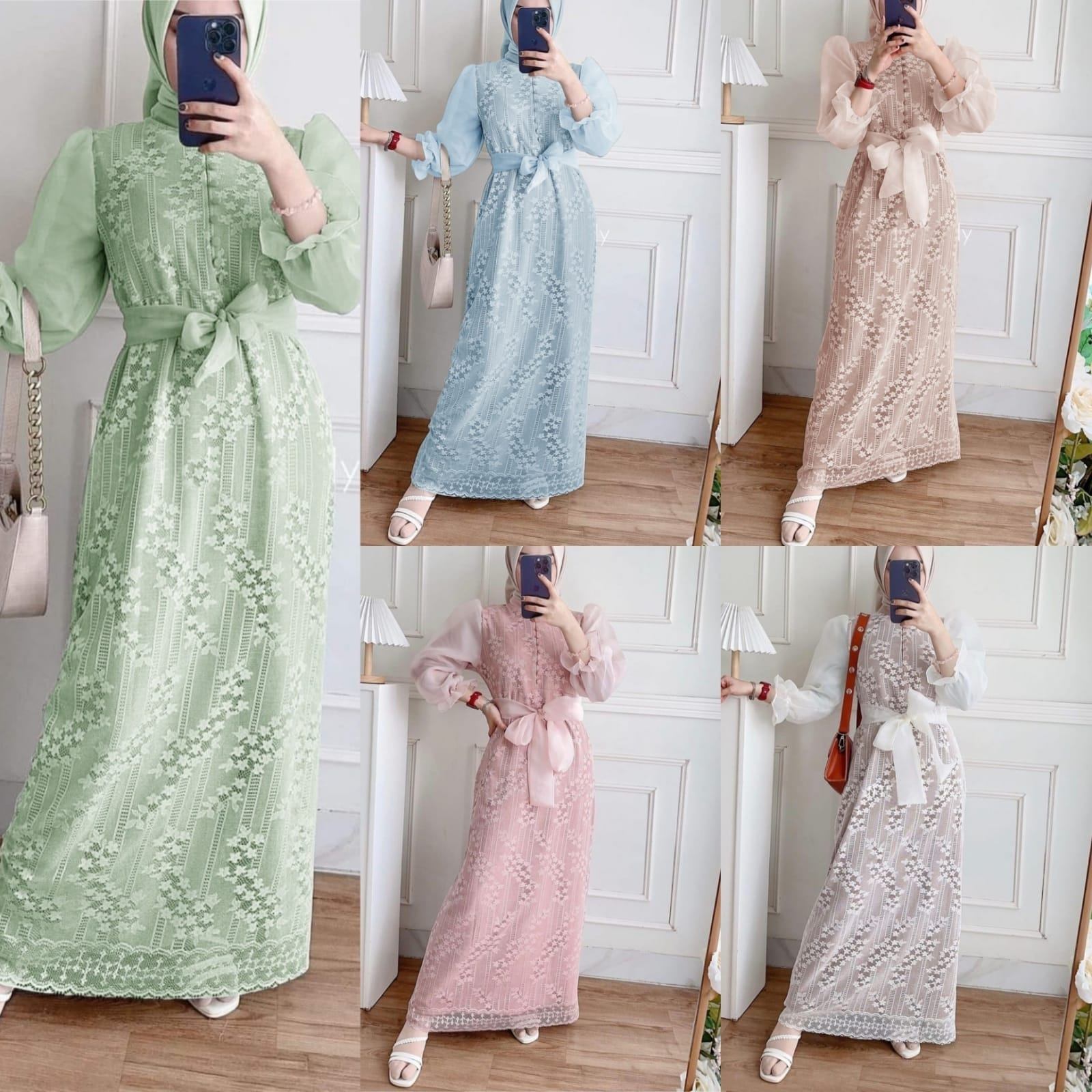 MX LUIS 4UKURAN FASHION MUSLIM WANITA / PAKAIAN PESTA / GAMIS / TRRLARIS