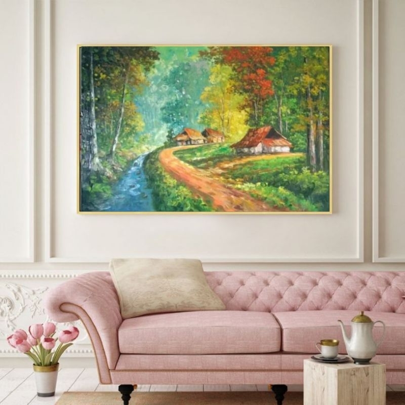 lukisan pemandangan alam