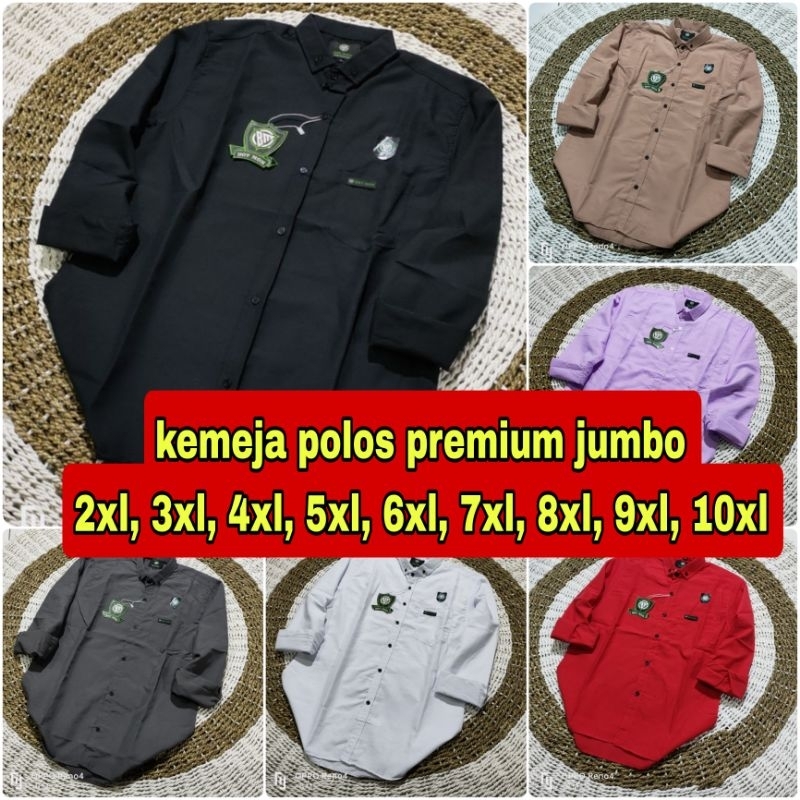 KEMEJA PRIA JUMBO XXL, XXXXL, XXXXL 4L TERMURAH TOP BRAND BIG SIZE