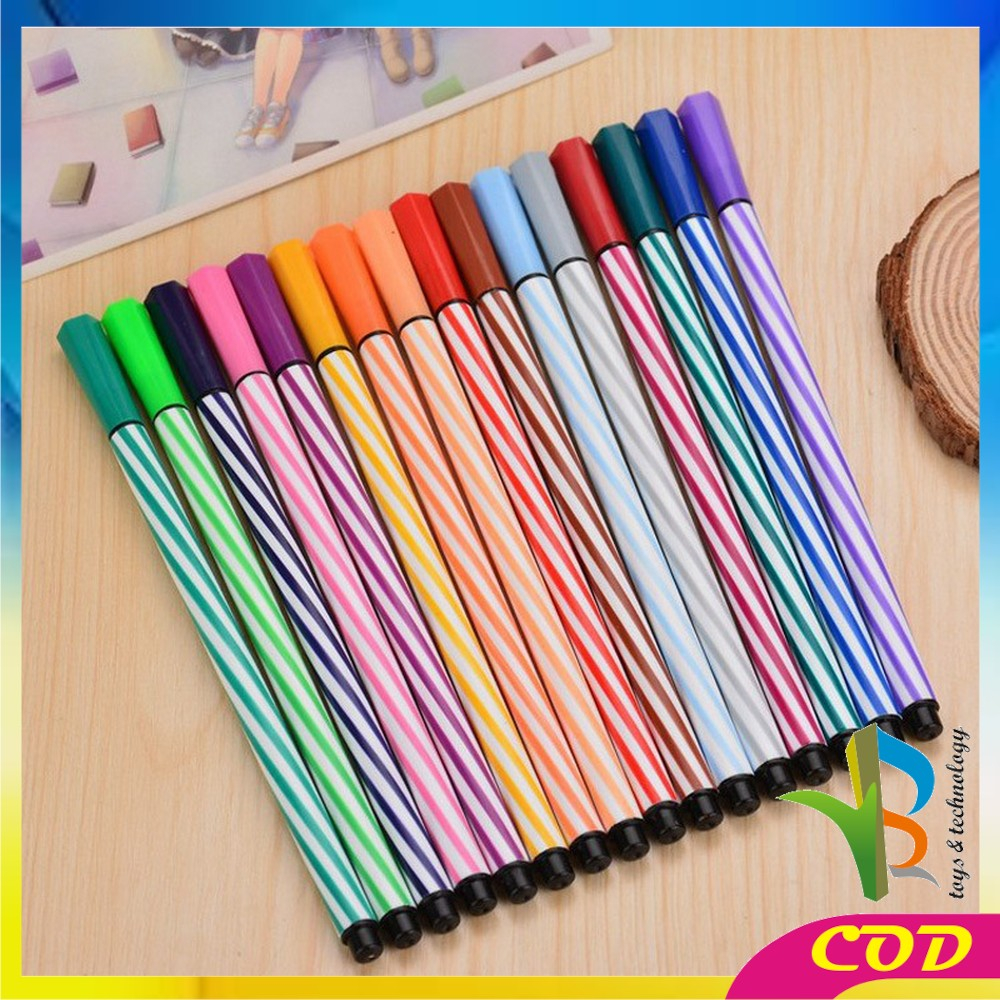 RB-A63 Spidol Warna Warni Alat Lukis Marker Pen Spidol Warna Alat Tulis Anak / Spidol Marker Warna Pena Kuas Menggambar Kerajinan Alat Tulis Kantor Sekolah