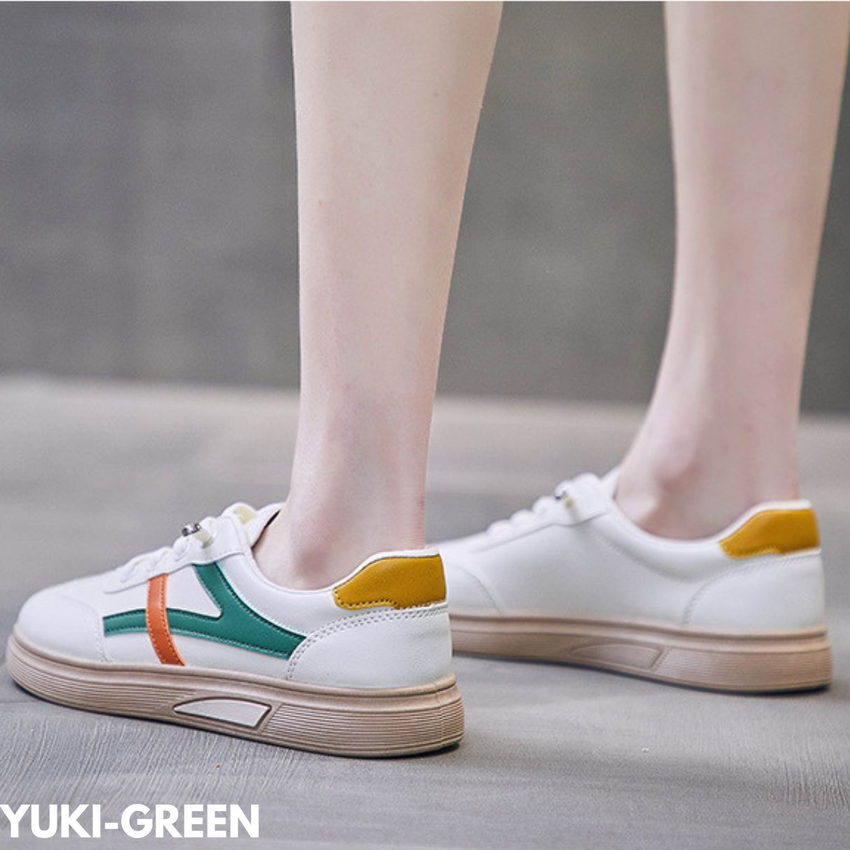 FINDME 36-40 YUKI SEPATU SNEAKERS WANITA LIST WARNA INDAH MENAWAN KEREN BAHAN PU IMPORT