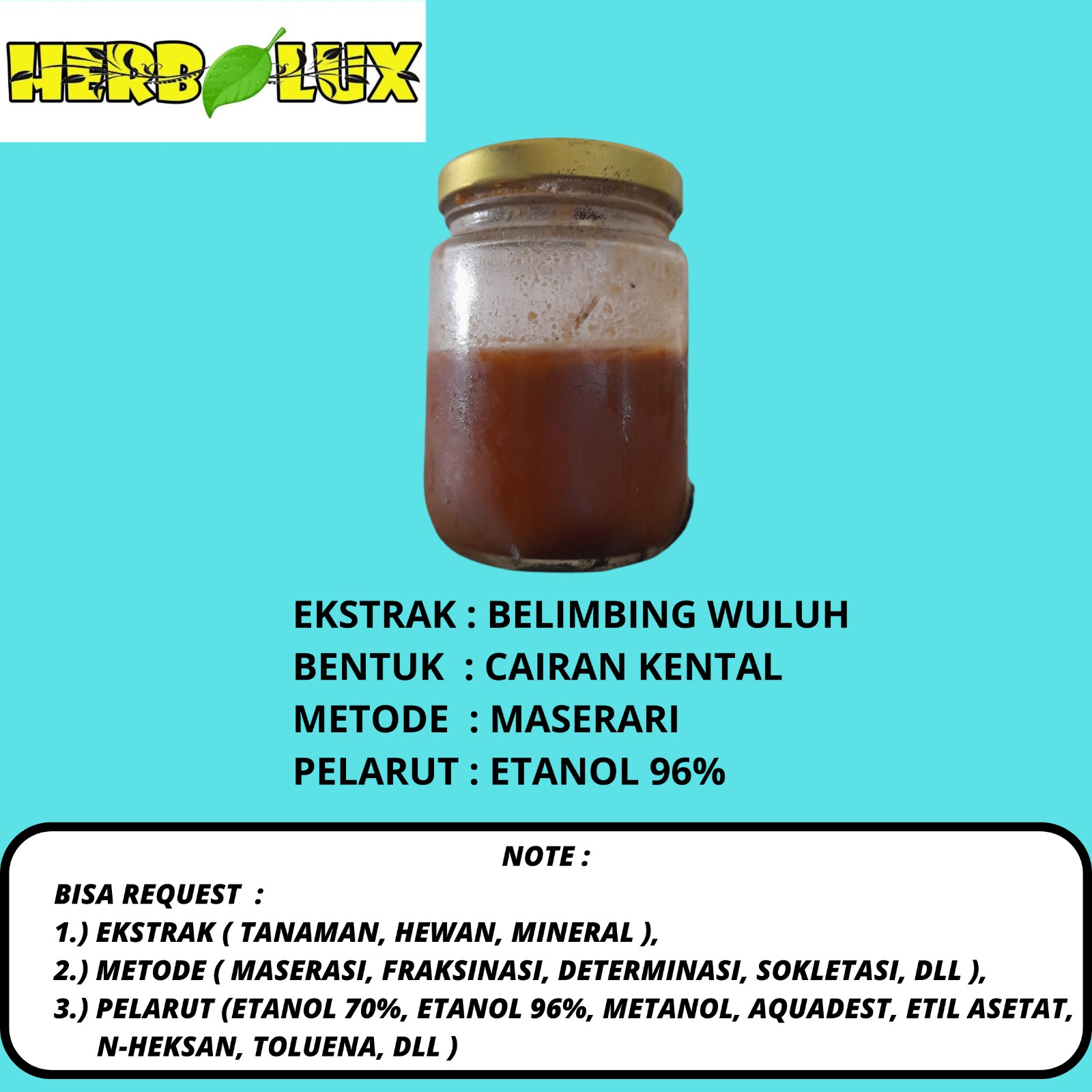 EKSTRAK BELIMBING WULUH 50 GRAM DAN 100 GRAM BEST QUALITY HERBALUX