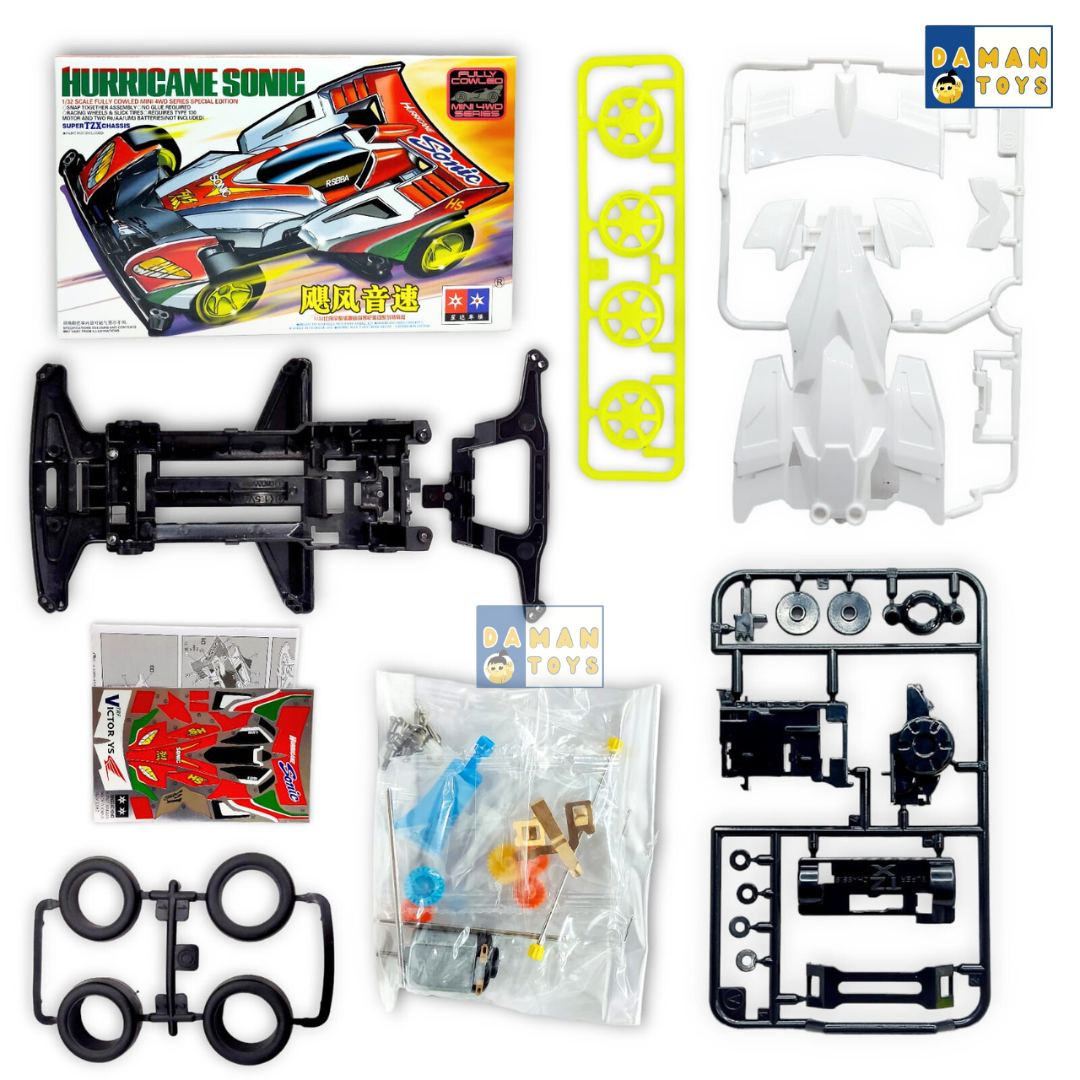 Mainan Tamiya Balap Cepat 4wd Speed Magnum Hurricane Sonic Rakitan Tamia