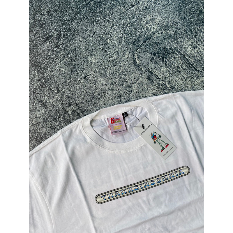 Tshirt Thanksinsomnia®️ x Gundam "Jyrklainen" White Unisex