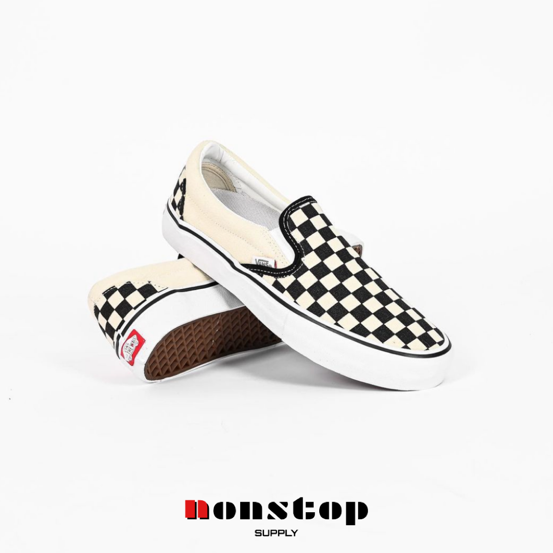 Vans Slip On Pro Checkerboard Black White  Original