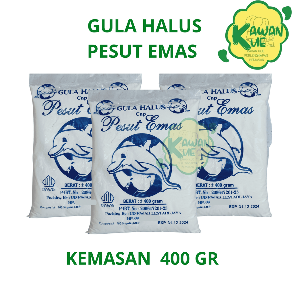 

GULA HALUS CAP PESUT EMAS Kemasan 400 gr