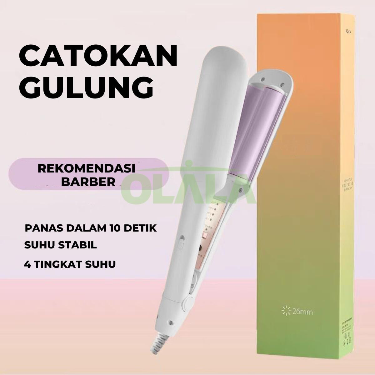 CATOKAN PENGERITING RAMBUT HAIR STYLER PROFESIONAL 26MM OLL-PD824