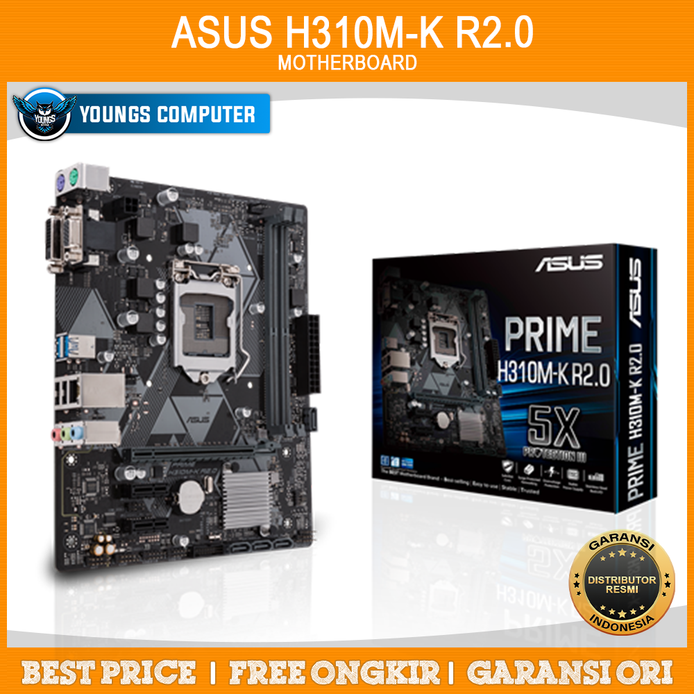 ASUS PRIME H310M-K R2.0 | MOTHERBOARD INTEL H310 LGA1151 DDR4 mATX