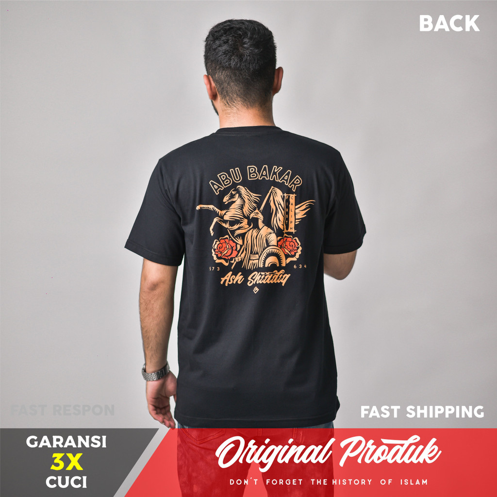 KAOS QAF Abu Bakar Ash-Shiddiq - Original Kaos Qaf Moeslem Apparel