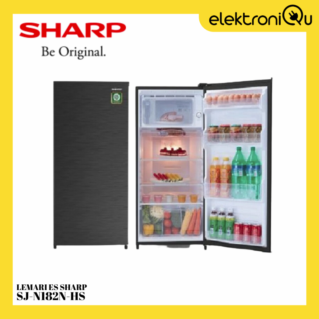 LEMARI ES SHARP 1 PINTU SJ-N182N-HS / KULKAS SHARP 1 PINTU SJ-N182N-HS