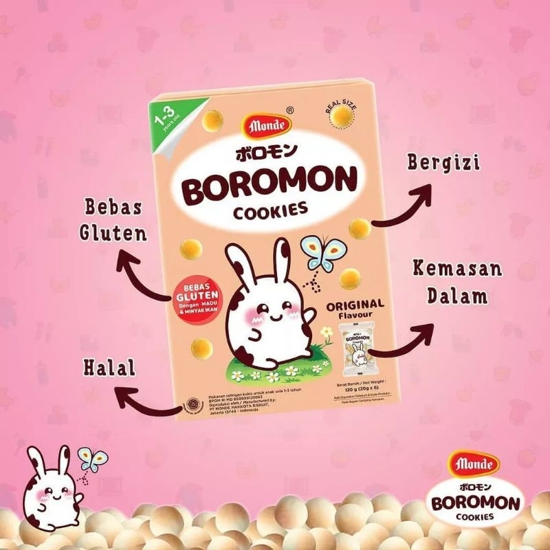 Monde Boromon Cookies 120 g untuk 1-5th / Cemilan