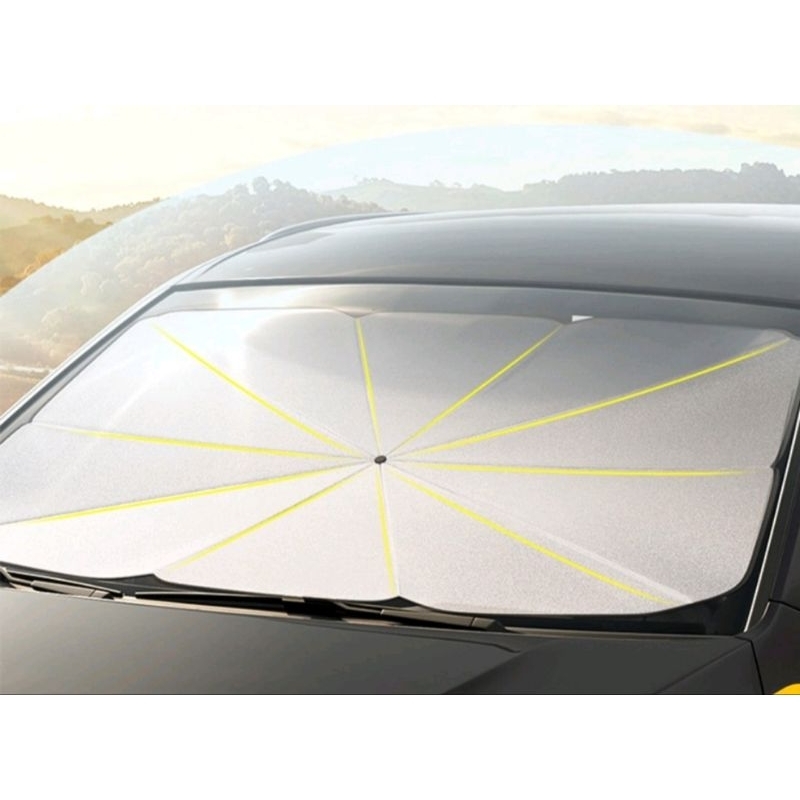 Payung Mobil Anti Panas UV Pelindung Kaca Depan / Car Dashboard