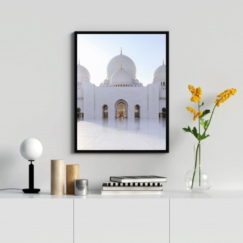 Hiasan Dinding Islami / Hiasan Ruang Tamu / Hiasan Kamar Tidur / Scheich Zayid Mosque