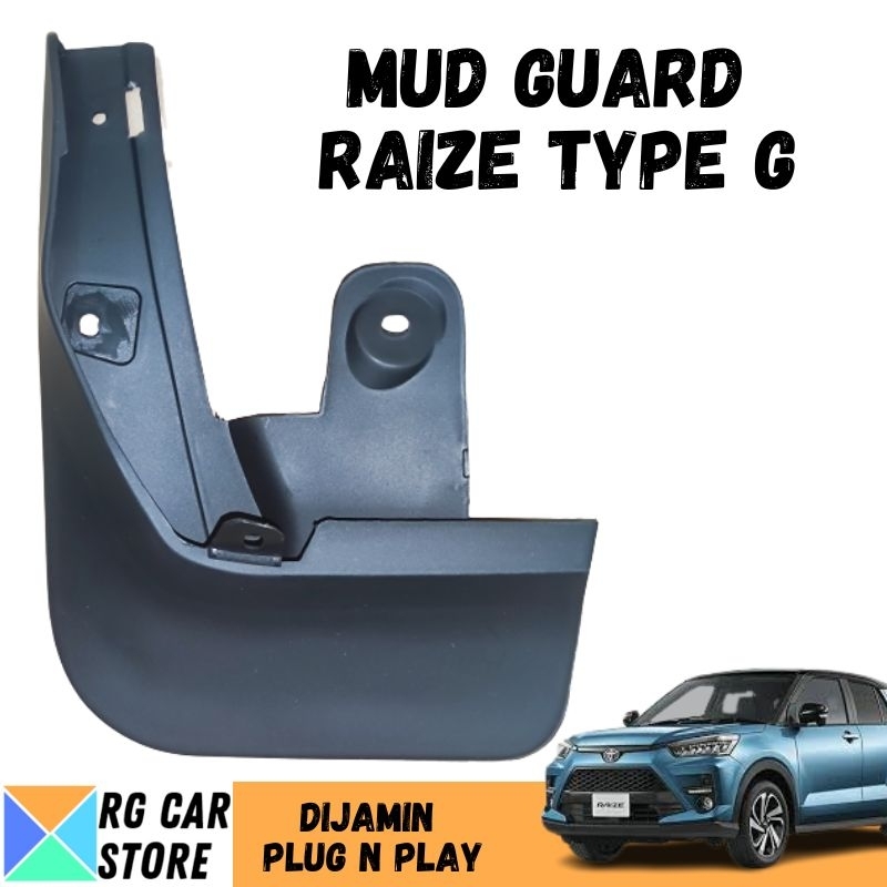 MUD GUARD RAIZE TYPE G/KARPET LUMPUR RAIZE TYPE G DIJAMIN PNP TINGGAL PASANG BERKUALITAS