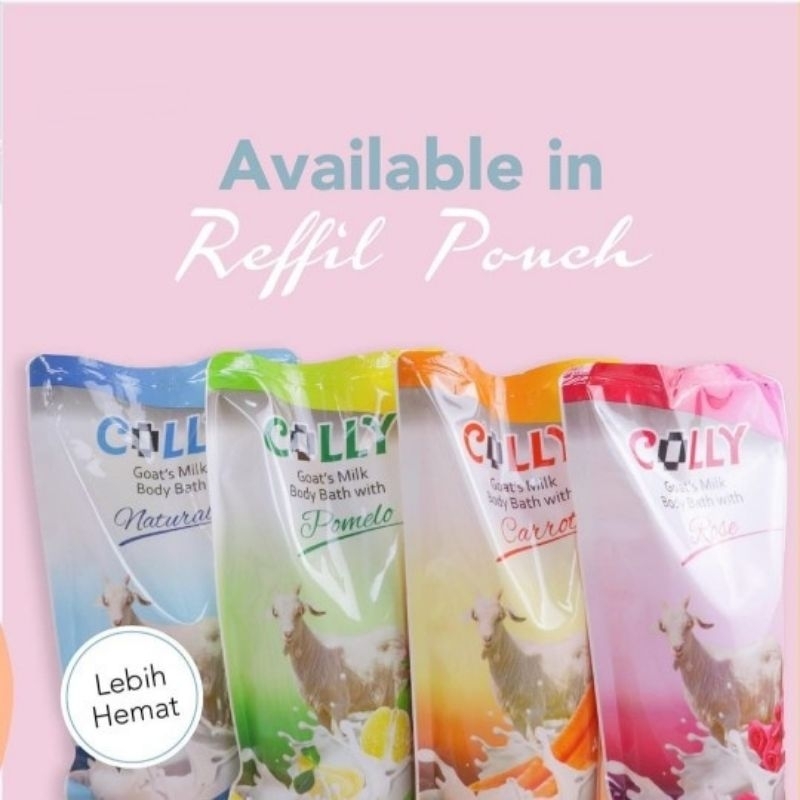 Sabun Mandi Cair Susu Kambing 1000 ml Refill - COLLY