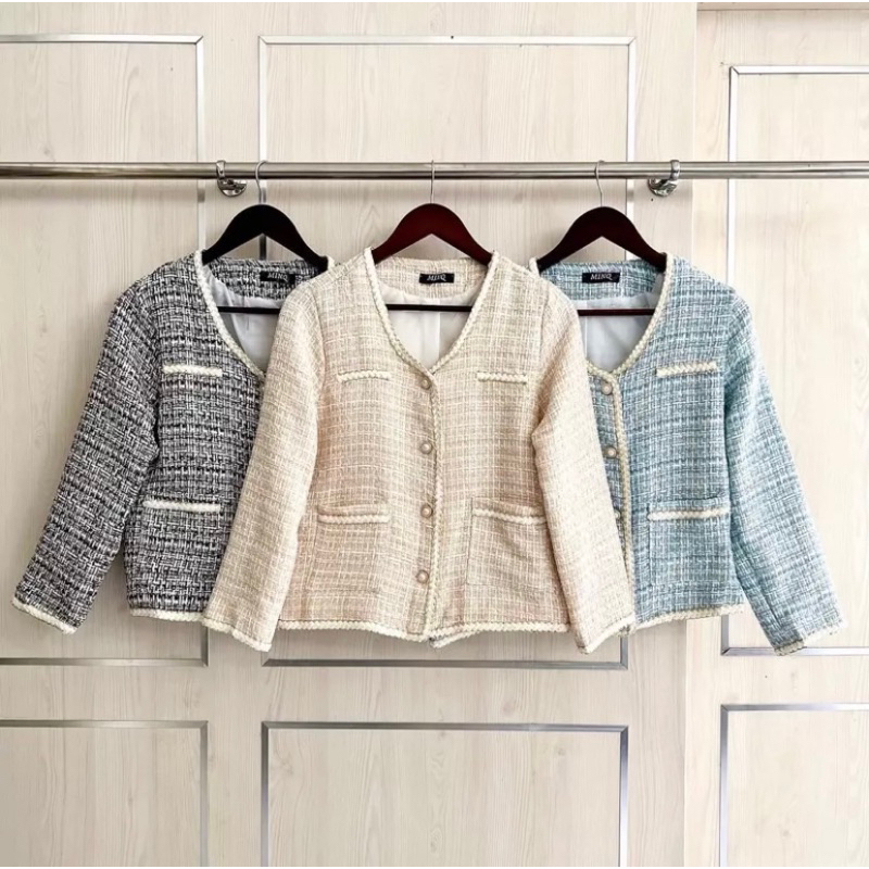 preloved blazer tweed