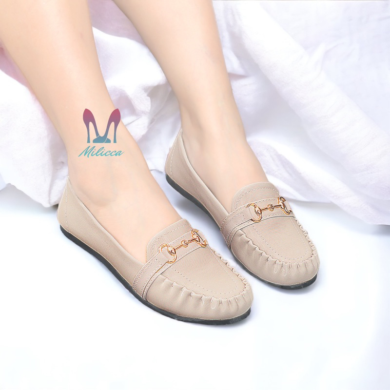 Milicca Sepatu Wanita Flatshoes Rajut Kasual Bellanova