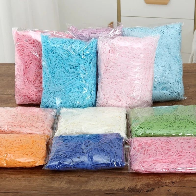 

SHREDED PAPER POTONGAN KERTAS CACAH / SERUT UNTUK KADO DAN HAMPERS