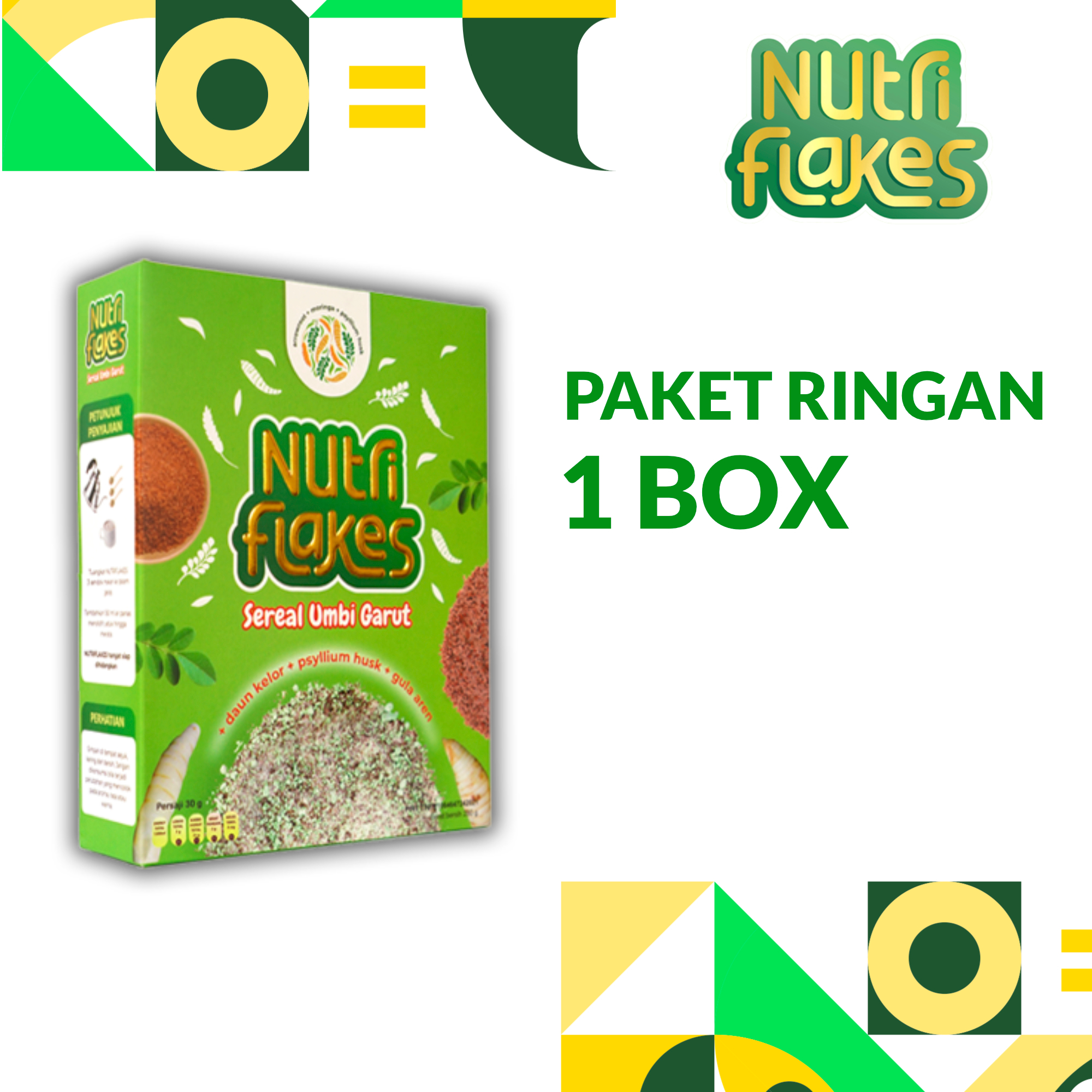 

Madre Nutriflakes Sereal Umbi Garut Solusi Lambung Sehat Tanpa Efek Samping Original 100% 1 Box
