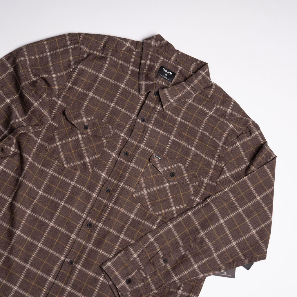 Kemeja Flannel Hurley Pria Original - KMOF HURLEY 2