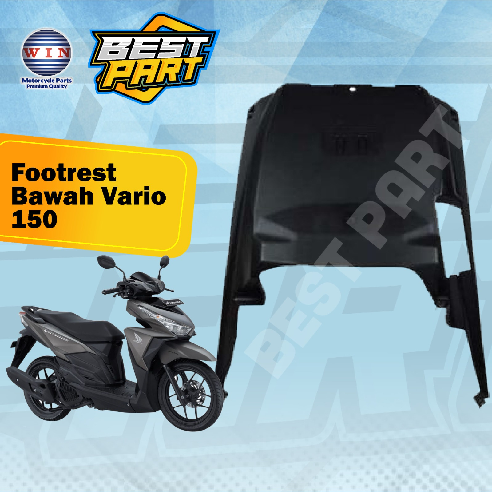 DEK KOLONG BAWAH HONDA VARIO 150 / 125 2015 2016 2017 FOOTREST BAWAH VARIO 150